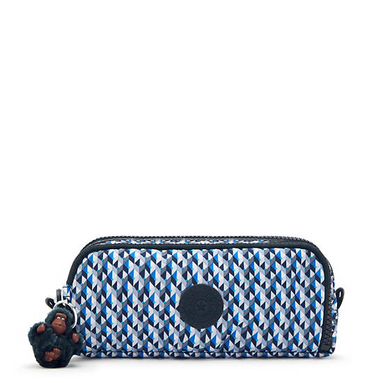 Kipling Gitroy Classic Printed Pencil Case Vesker Blå | NO 1316IL